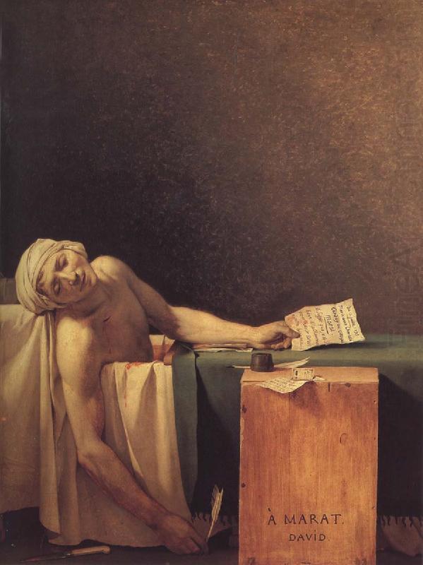 Jacques-Louis David Marats dod china oil painting image